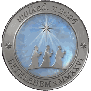 walk silver waymark