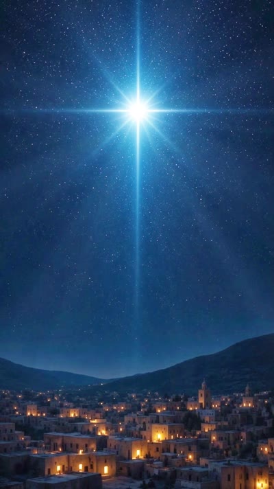 holy night over bethlehem